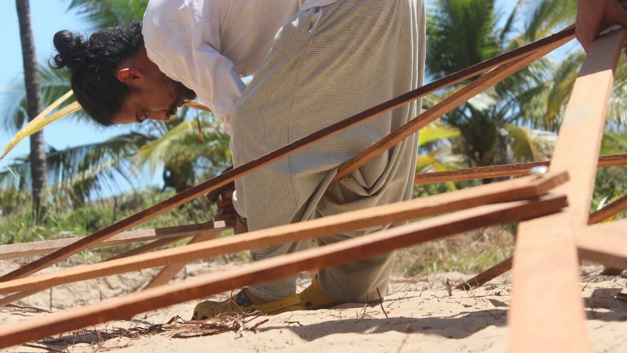 Trabajando en la estructura de madera